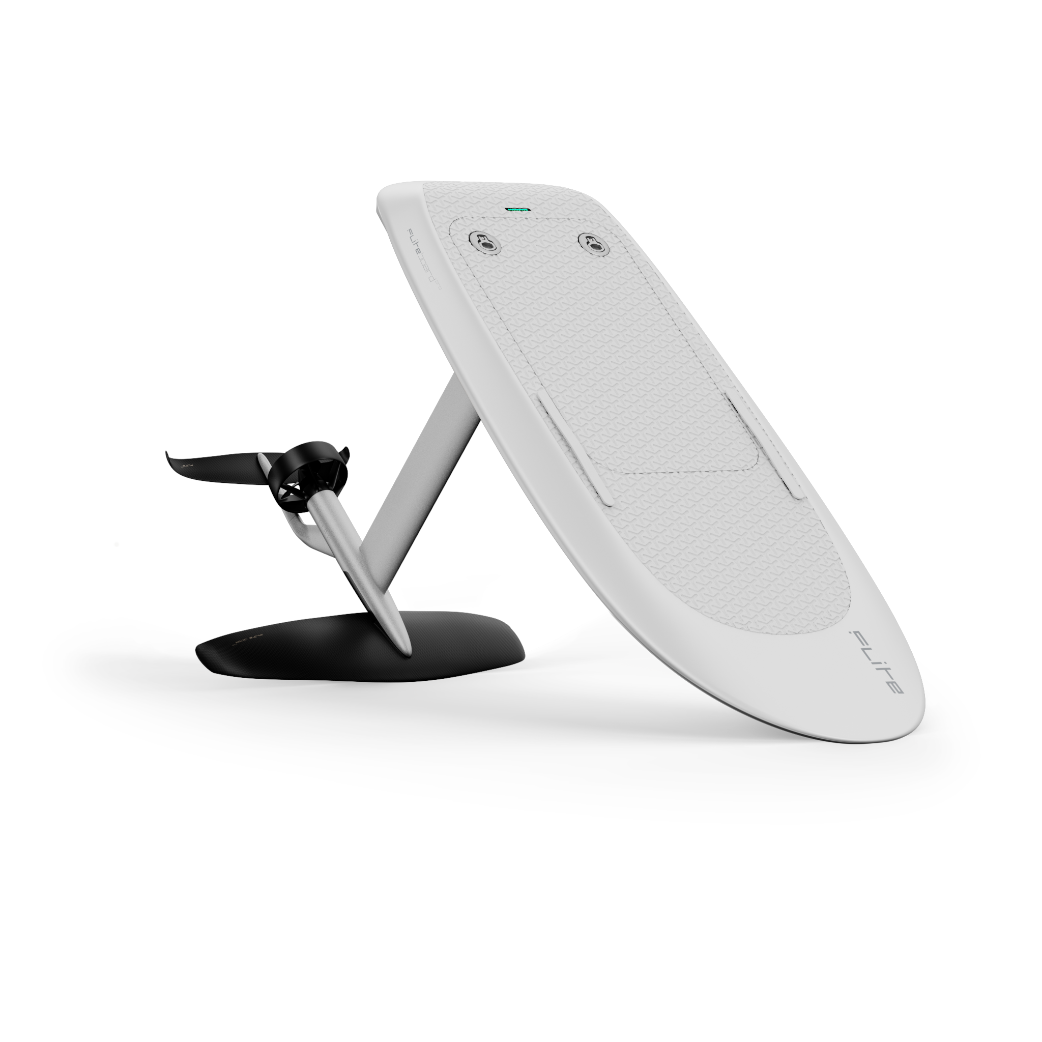 PRO Fibreglass White with Silver 75cm Mast Fliteboard Europe