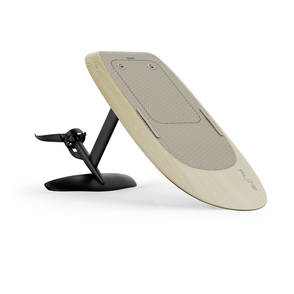 Fliteboard Carbon Ash eFoil board with Cruiser 1100 and 290 stabilizer wings